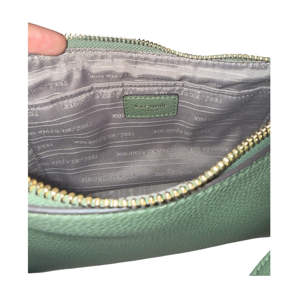 Kate Spade Sage Green Pebbled Leather Medium Shoulder Bag - Picture 7 of 7
